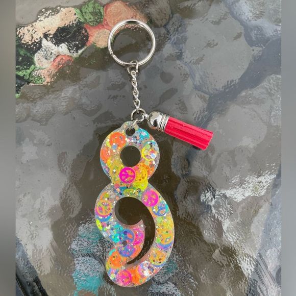 Custom Resin Keychain | Keep Going Keychain | Mental Health Keychain - Picture 3 of 9
